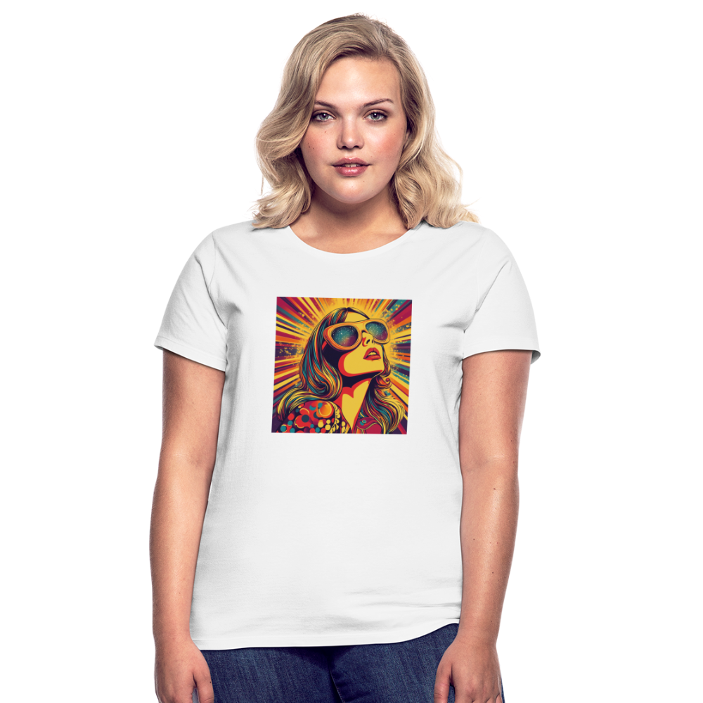 Disco Fever, T-shirt dam - vit