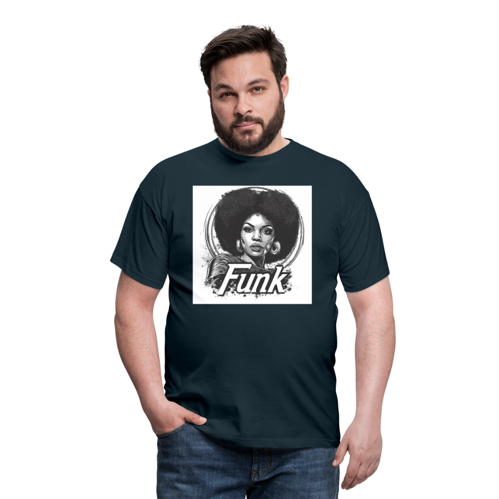 Funk Queen: Power in Motion, T-shirt herr - marinblå