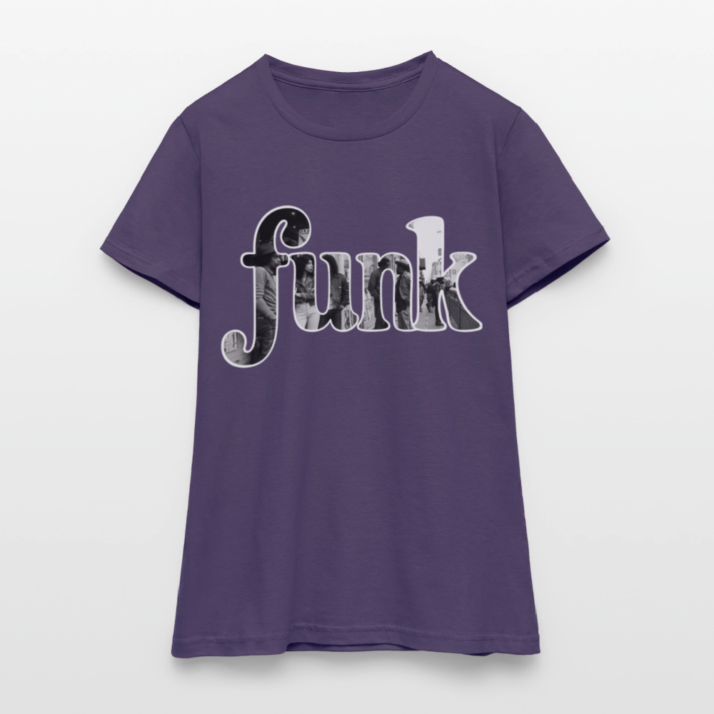 Funk Vibes, T-shirt dam - mörklila