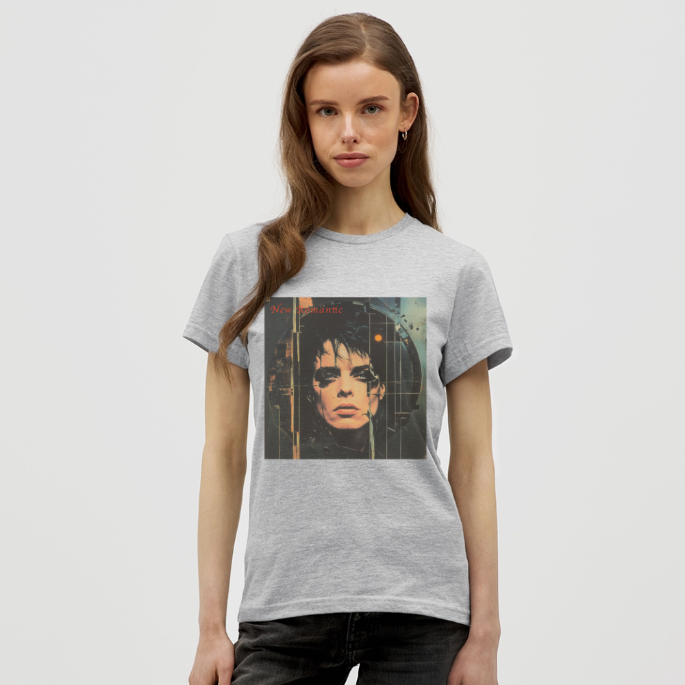 New Romance, T-shirt dam - gråmelerad