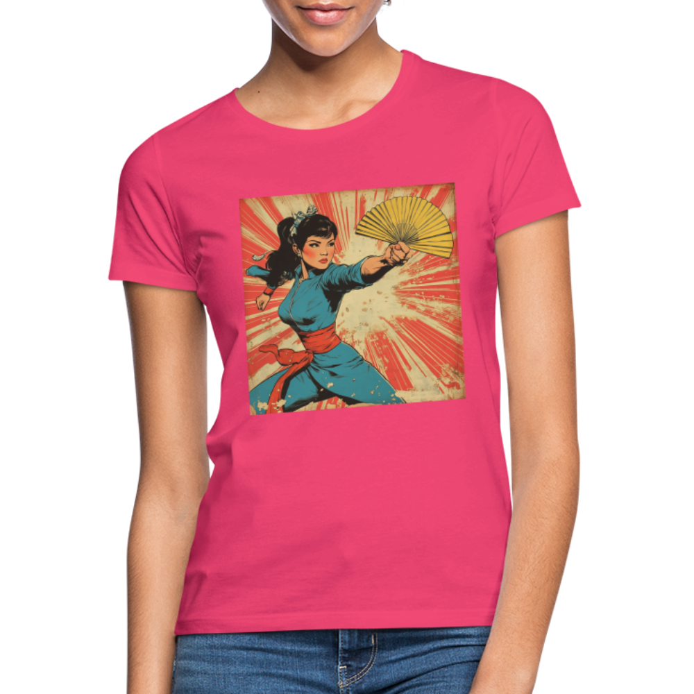 Solfjädern, T-shirt dam - azalea