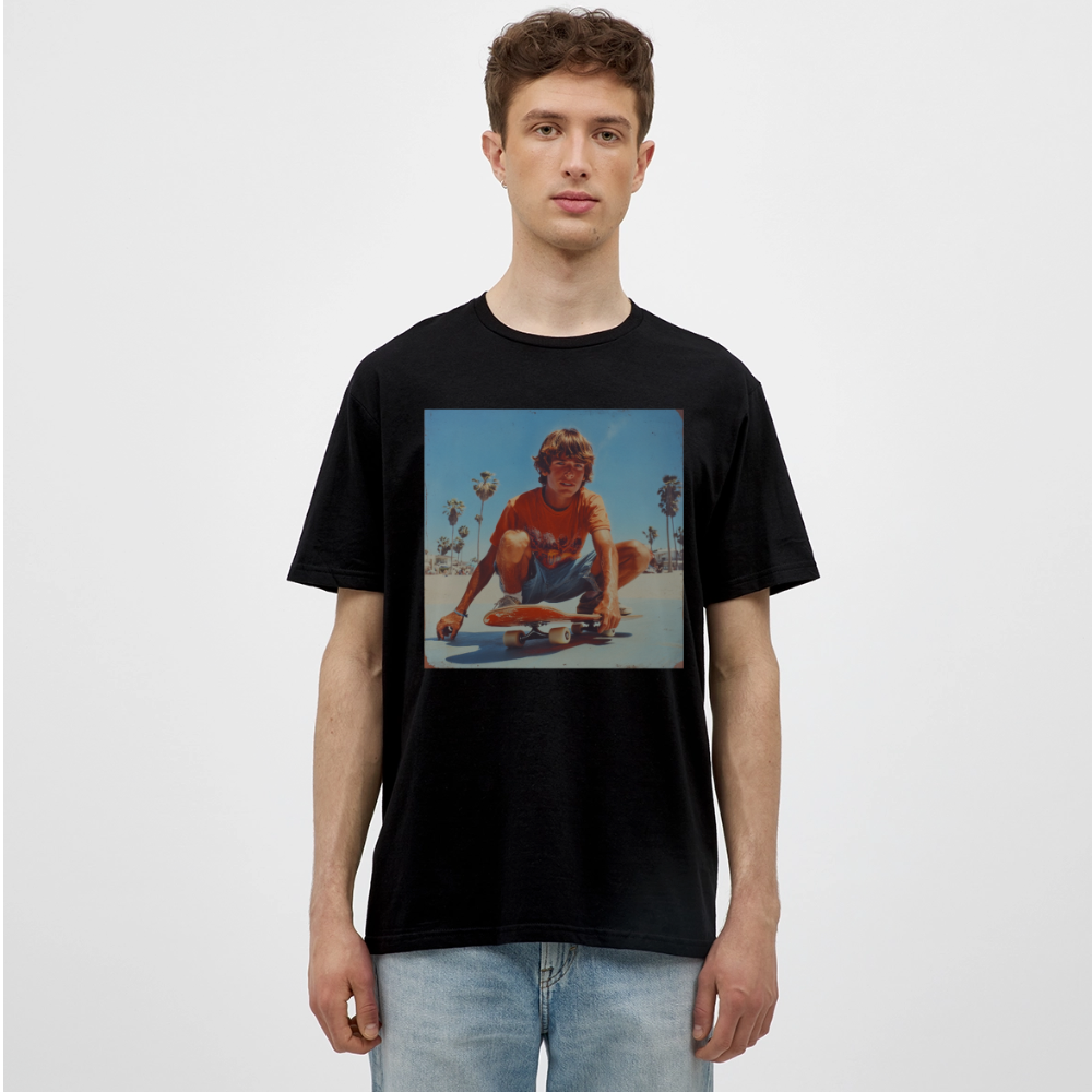 Sunset Vibes, 70s Style, T-shirt herr - svart