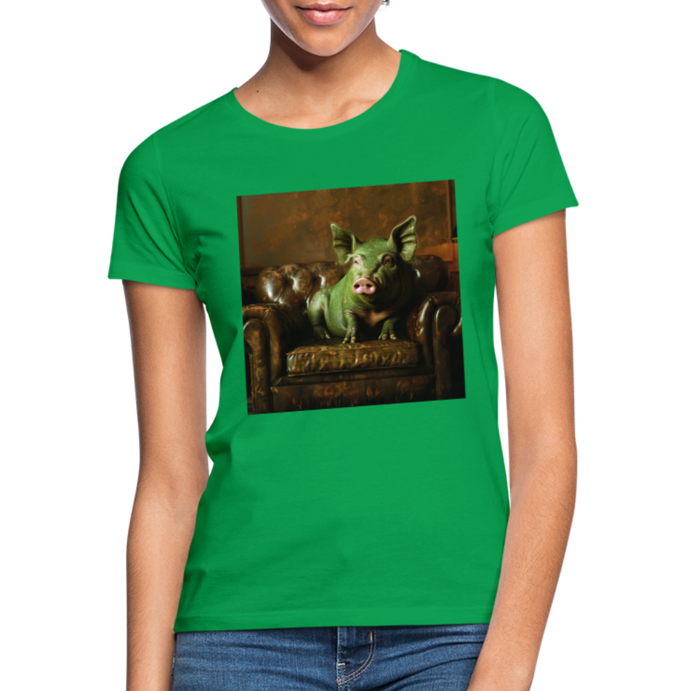 Grön Elegans, T-shirt dam - kellygrön