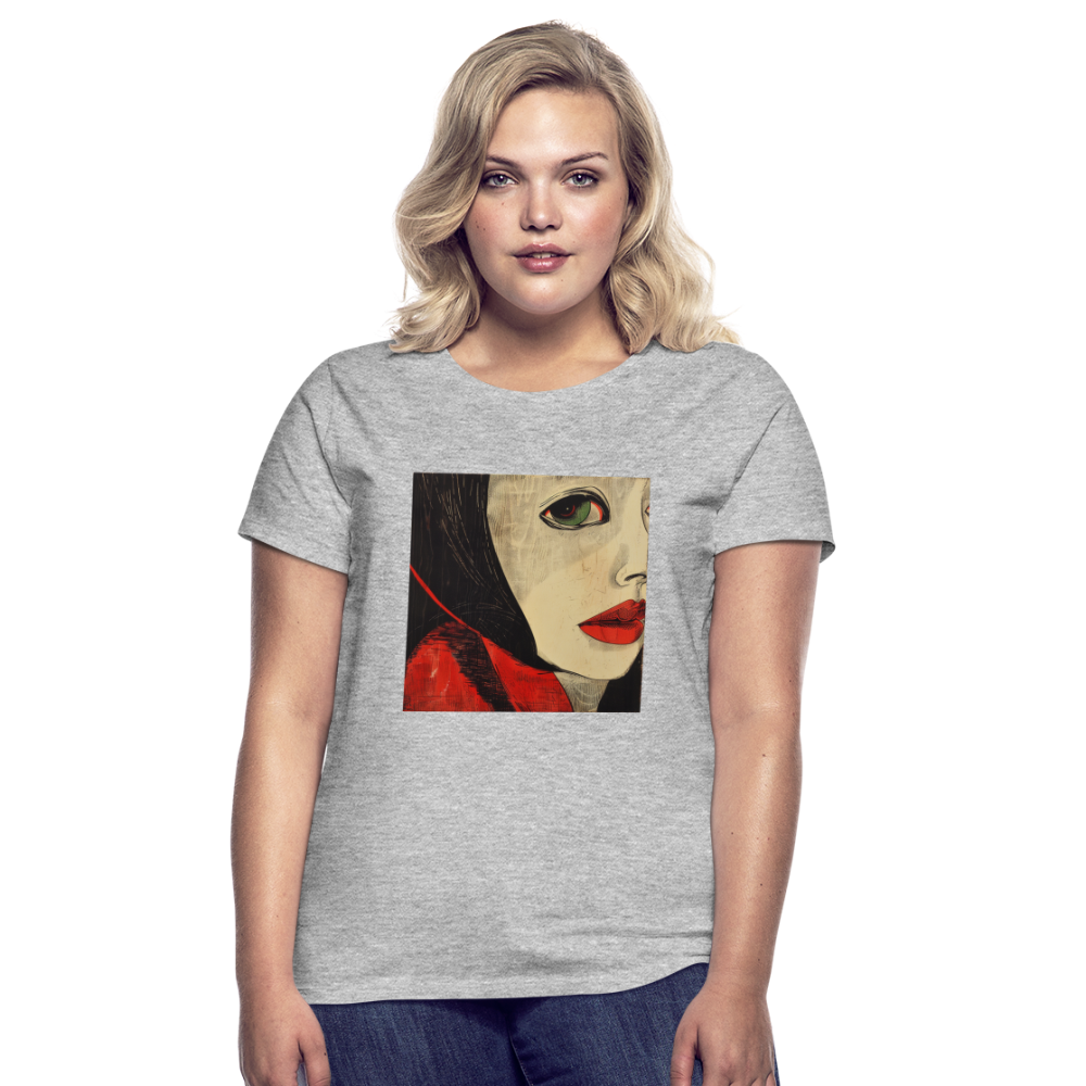 Fiskarfruns öga, T-shirt dam - gråmelerad