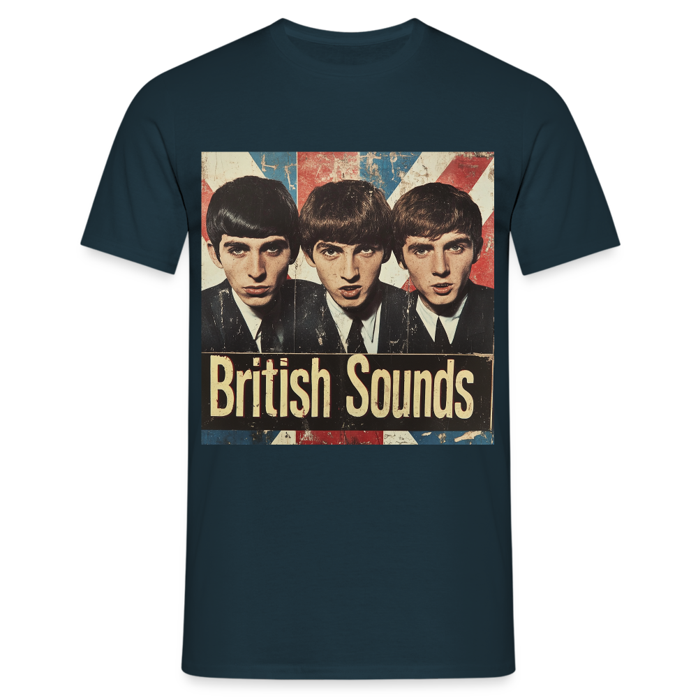 British sounds 1965, T-shirt herr - marinblå
