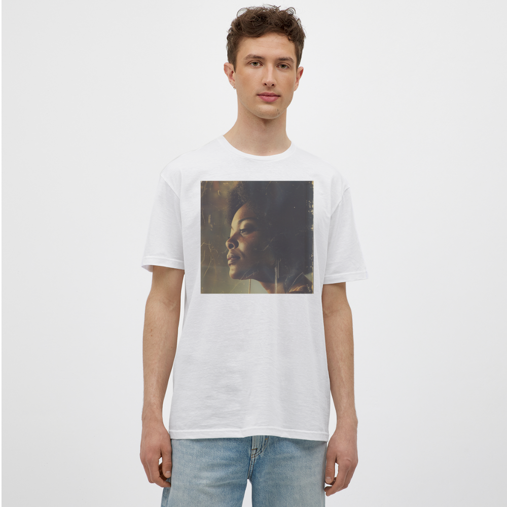 Echoes of Blue, T-shirt herr - vit
