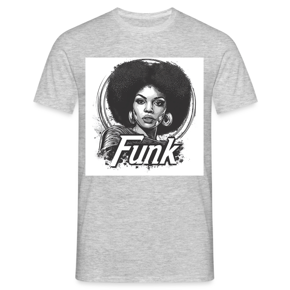 Funk Queen: Power in Motion, T-shirt herr - gråmelerad