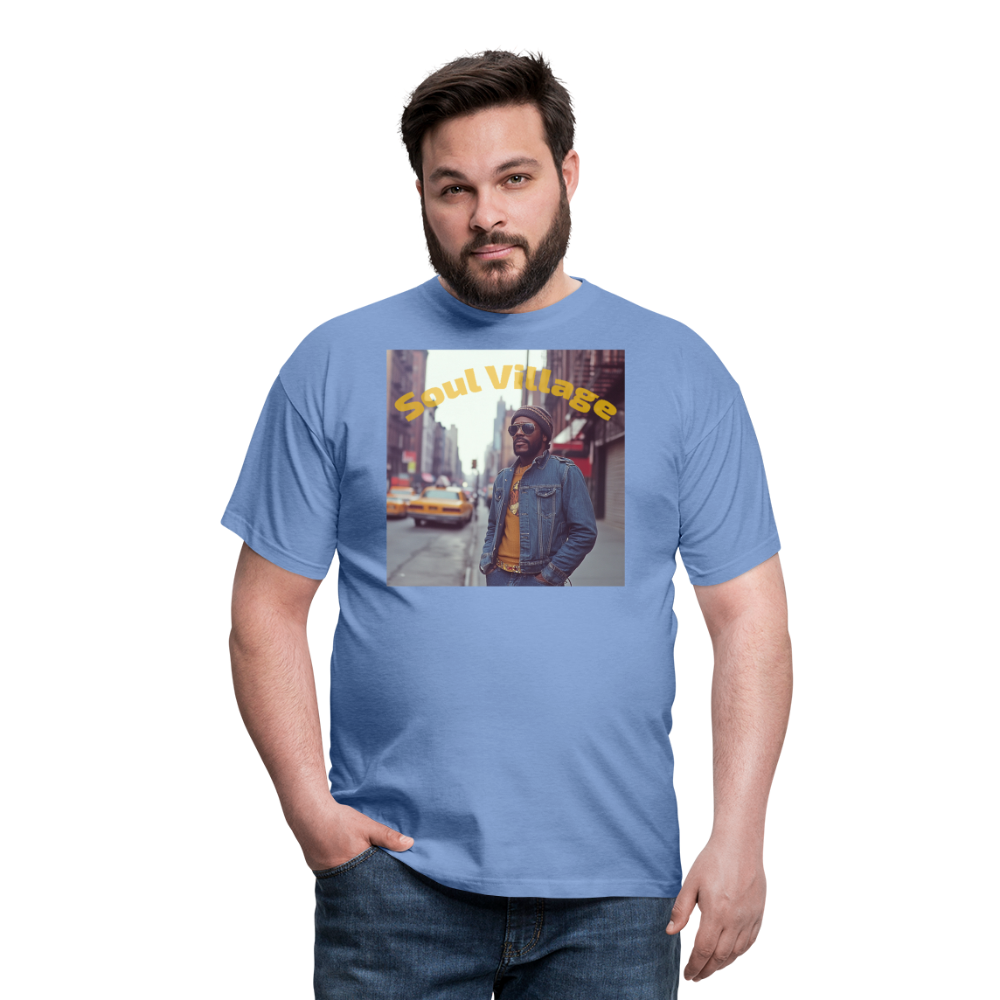 Soul Village, T-shirt herr - carolina blue