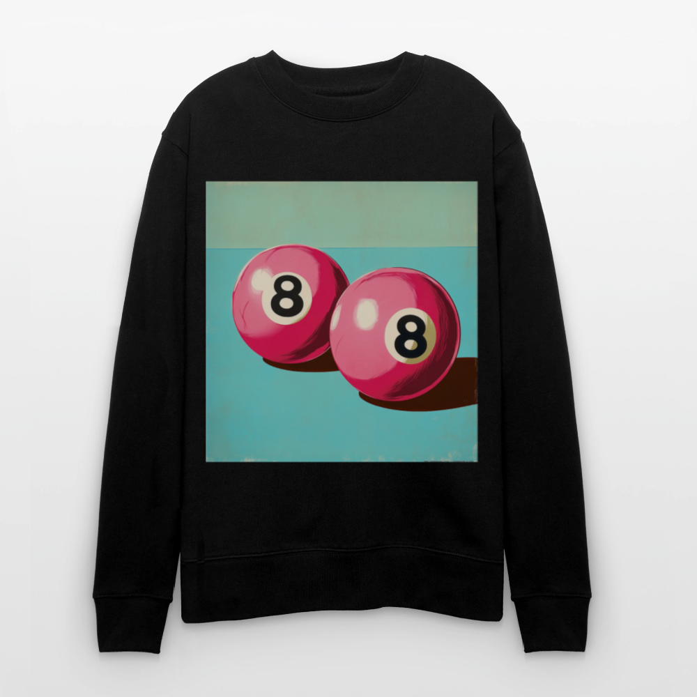 Rosa Rivaler, Ekologisk sweatshirt CHANGER unisex från Stanley/Stella - svart