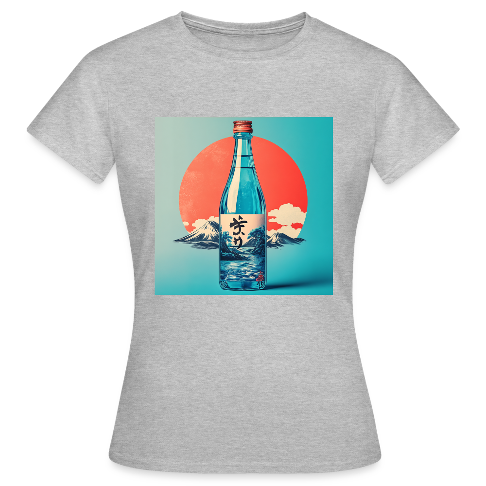 Stillhet i glas, T-shirt dam - gråmelerad
