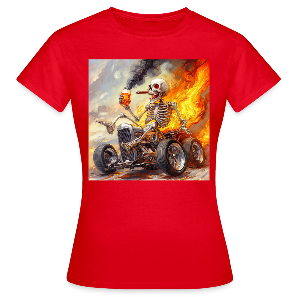 Knekta Krash, T-shirt dam - röd