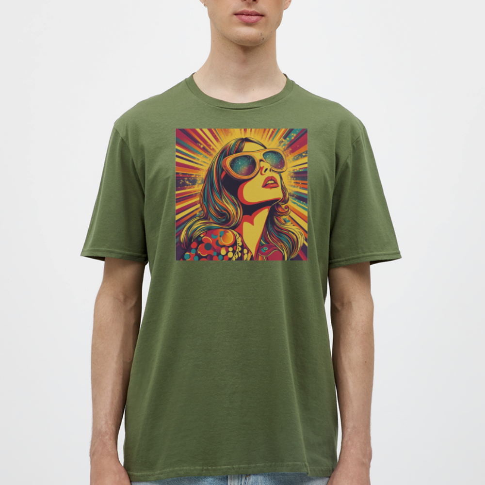 Disco Fever, T-shirt herr - Militärgrön