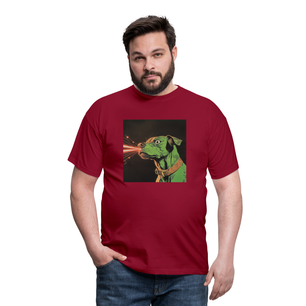 Strålhunden, T-shirt herr - tegelröd