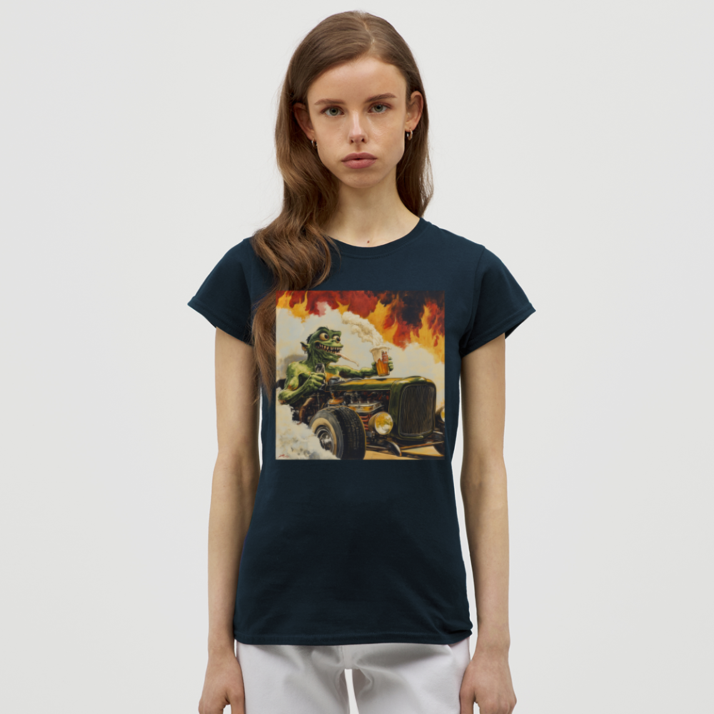 Ragg-Rex, T-shirt dam - marinblå