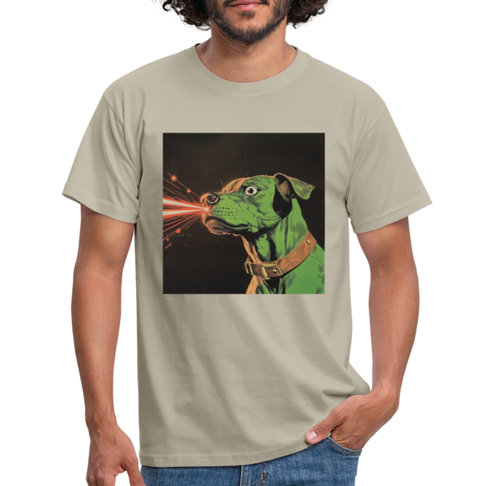Strålhunden, T-shirt herr - sandbeige