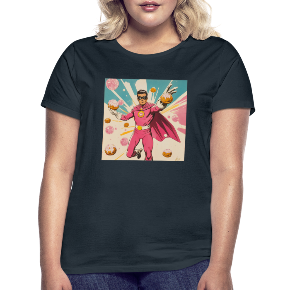 Frosting-Fury, T-shirt dam - marinblå