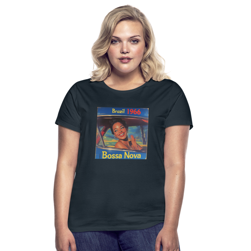 Isabela Costa, brazil 1966, T-shirt dam - marinblå