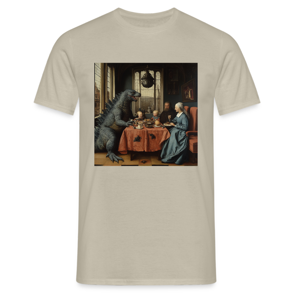 Familjens Fest med Gäst,T-shirt herr - sandbeige