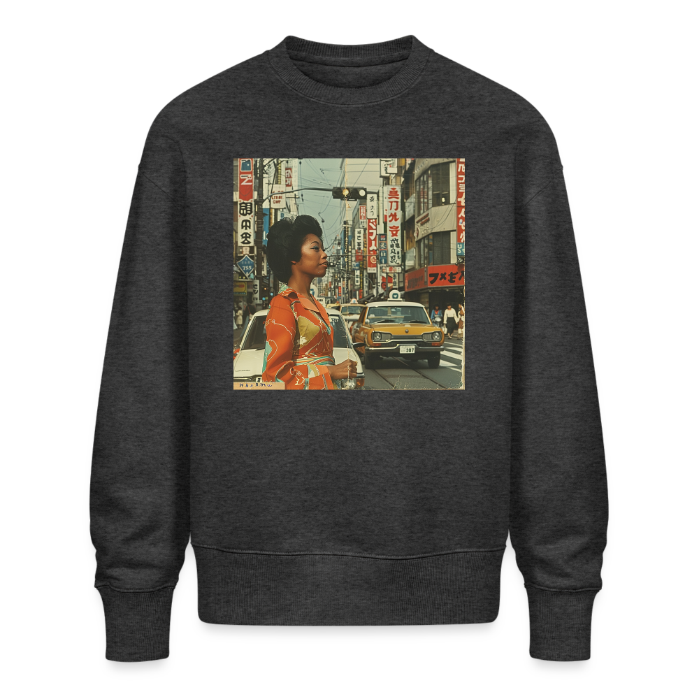 Yumi Sakamoto, Ekologisk oversizetröja RADDER unisex från Stanley/Stella - mörkgråmelerad