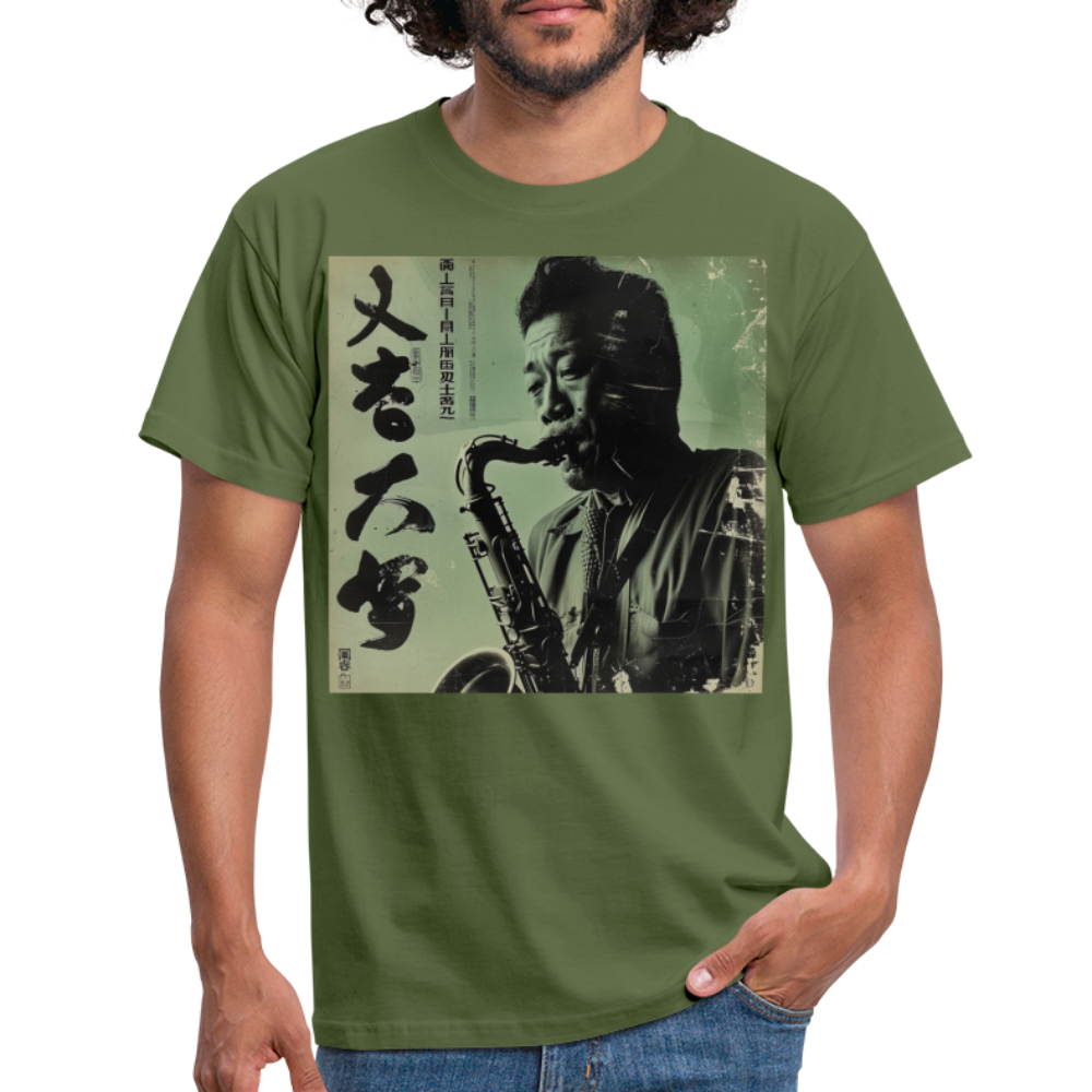 Live Mount Fuji Jazzcafé , T-shirt herr - Militärgrön