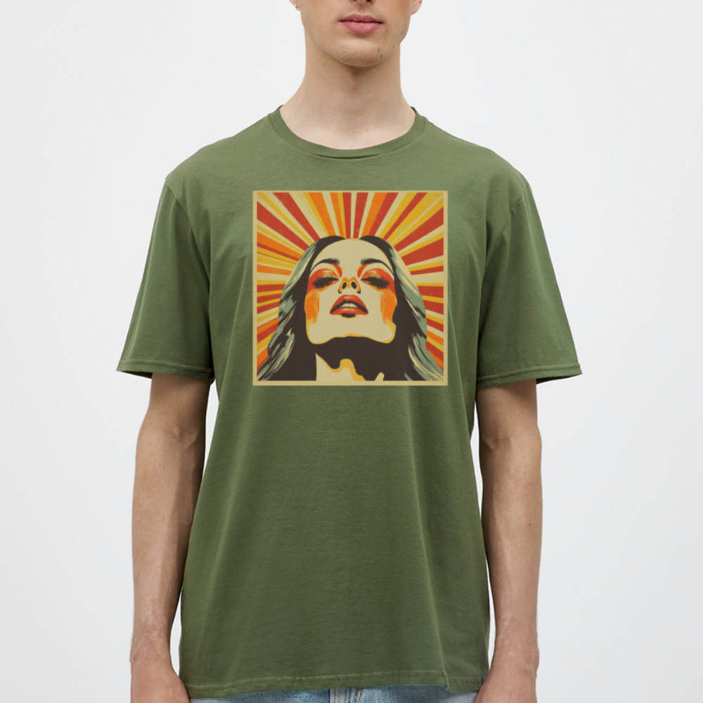 Dagens Första Strålar, T-shirt herr - Militärgrön