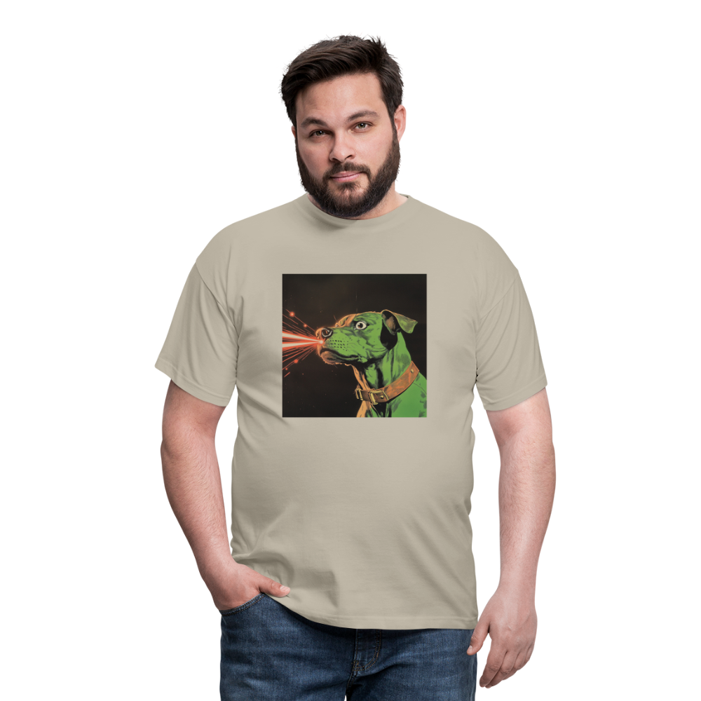 Strålhunden, T-shirt herr - sandbeige