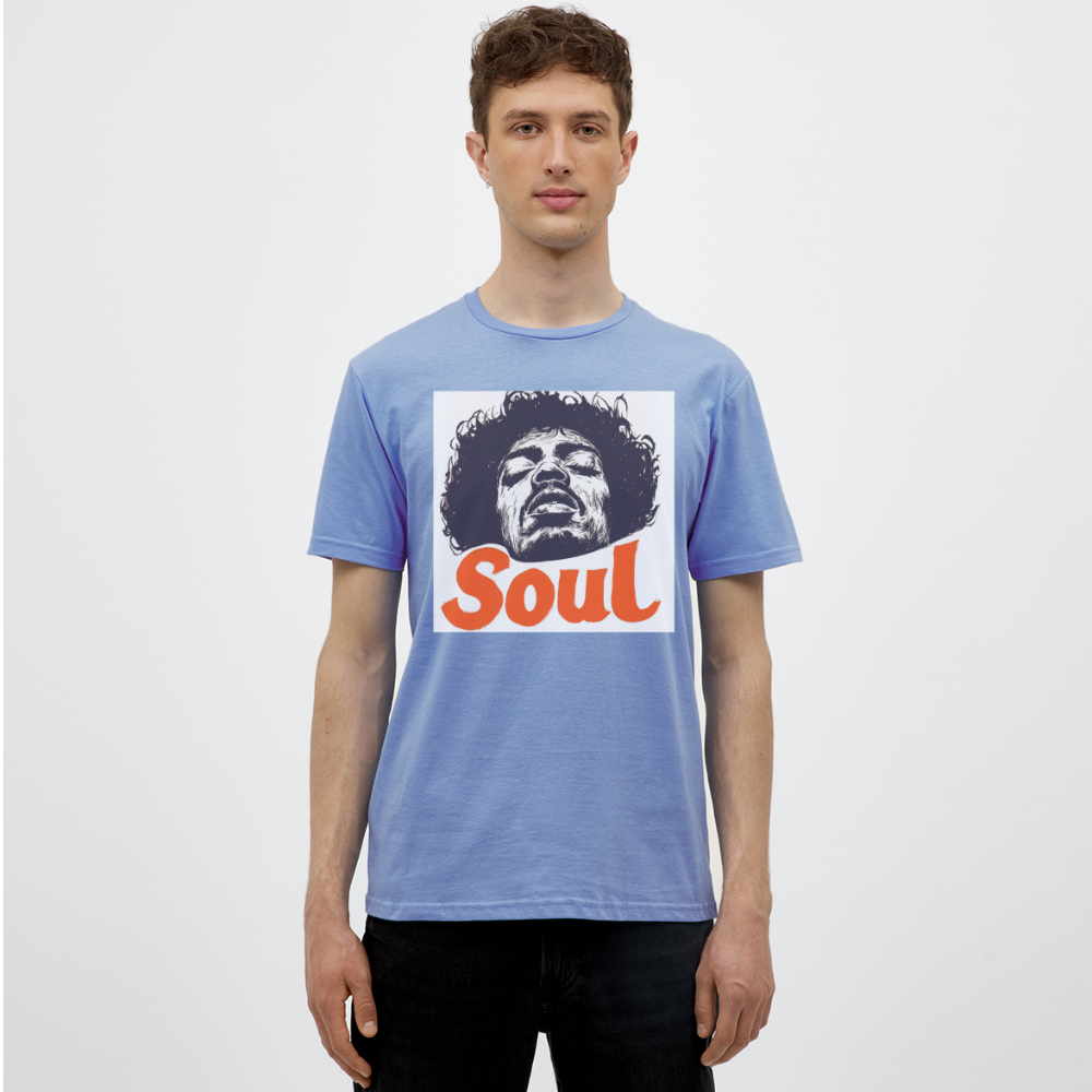 Kärlek, frihet och rättvisa, T-shirt herr - carolina blue