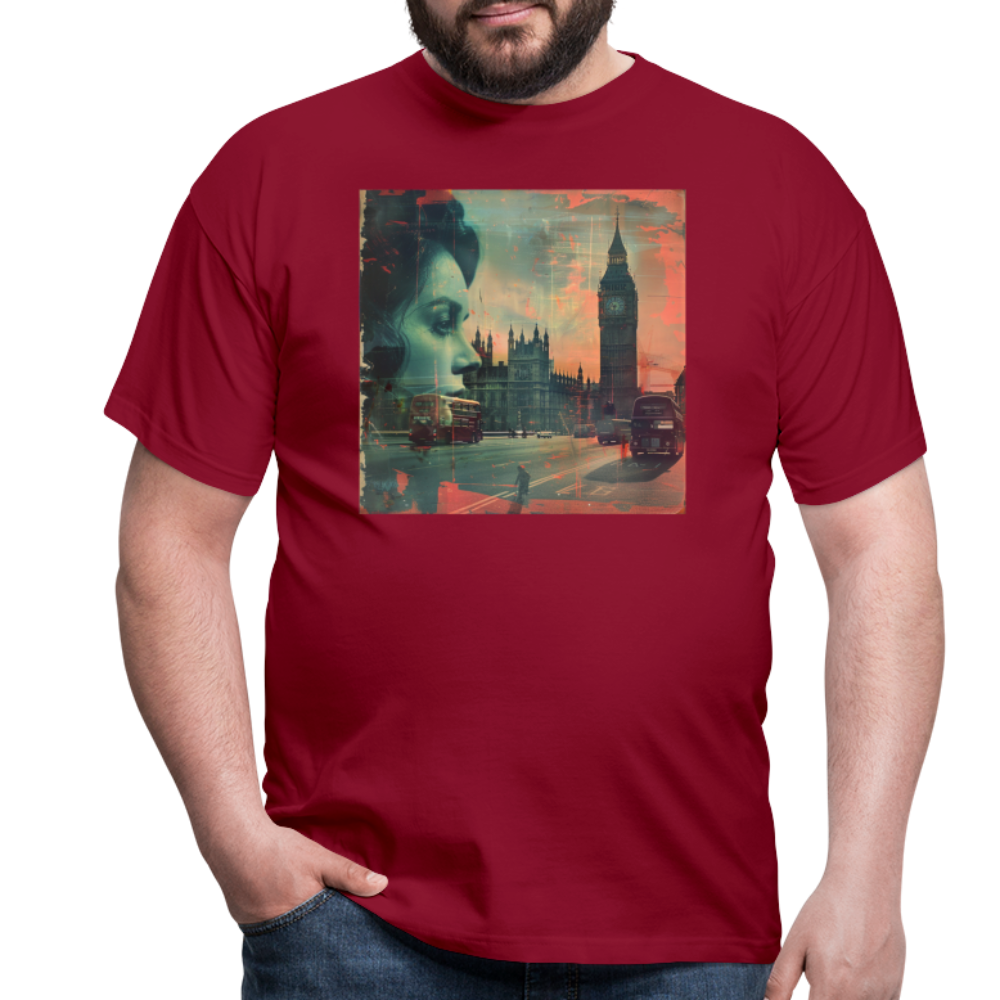 The Beat of London, T-shirt herr - tegelröd