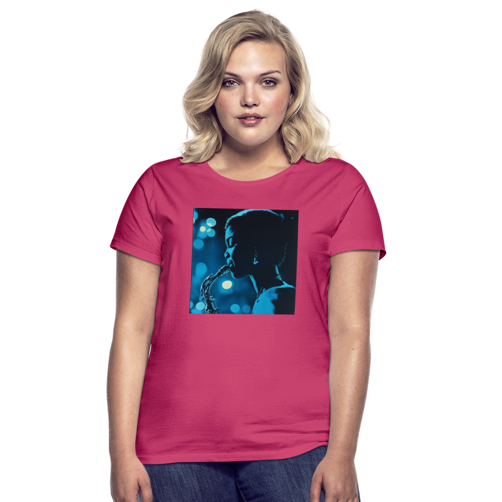 Blå toner i skymningen, T-shirt dam - azalea