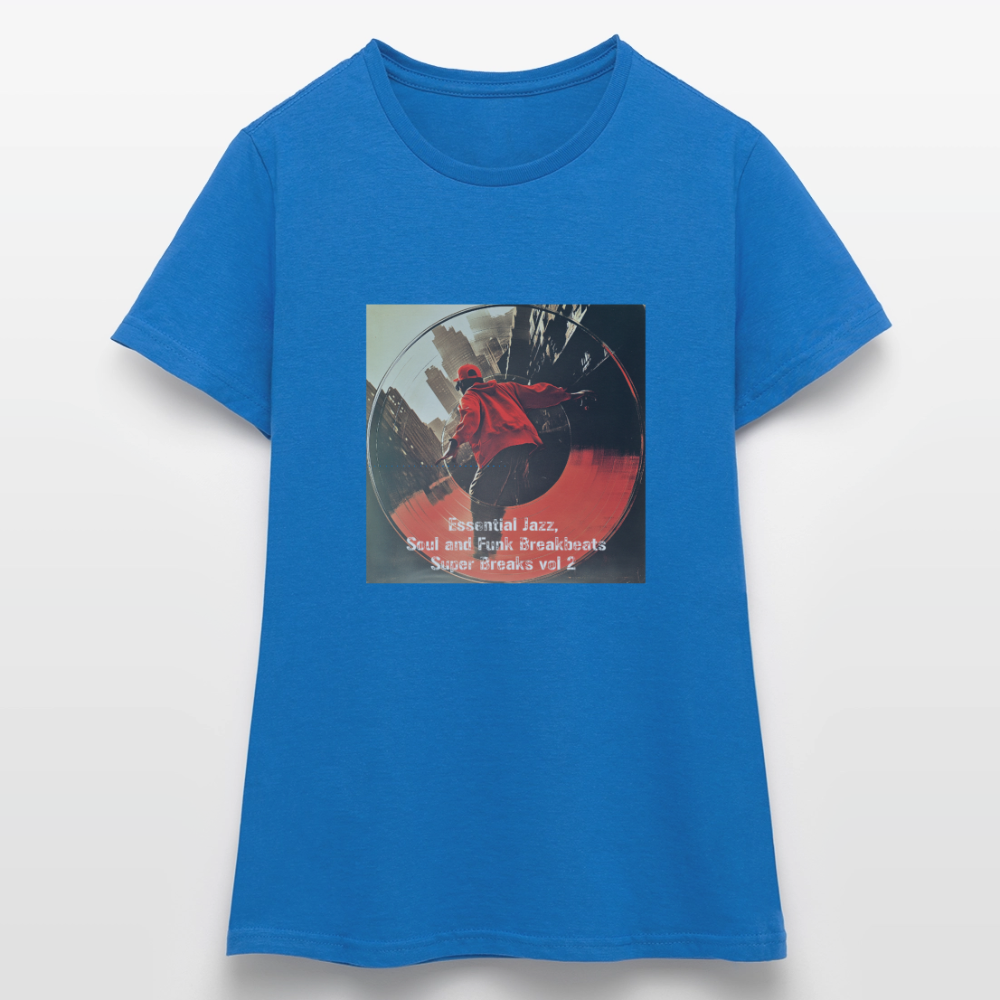 Super Breaks vol 2, T-shirt dam - royalblå