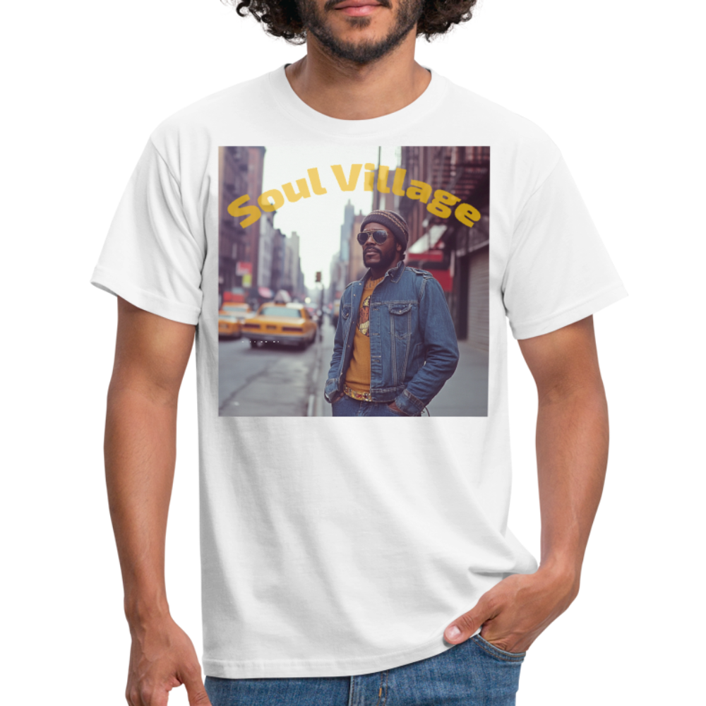 Soul Village, T-shirt herr - vit
