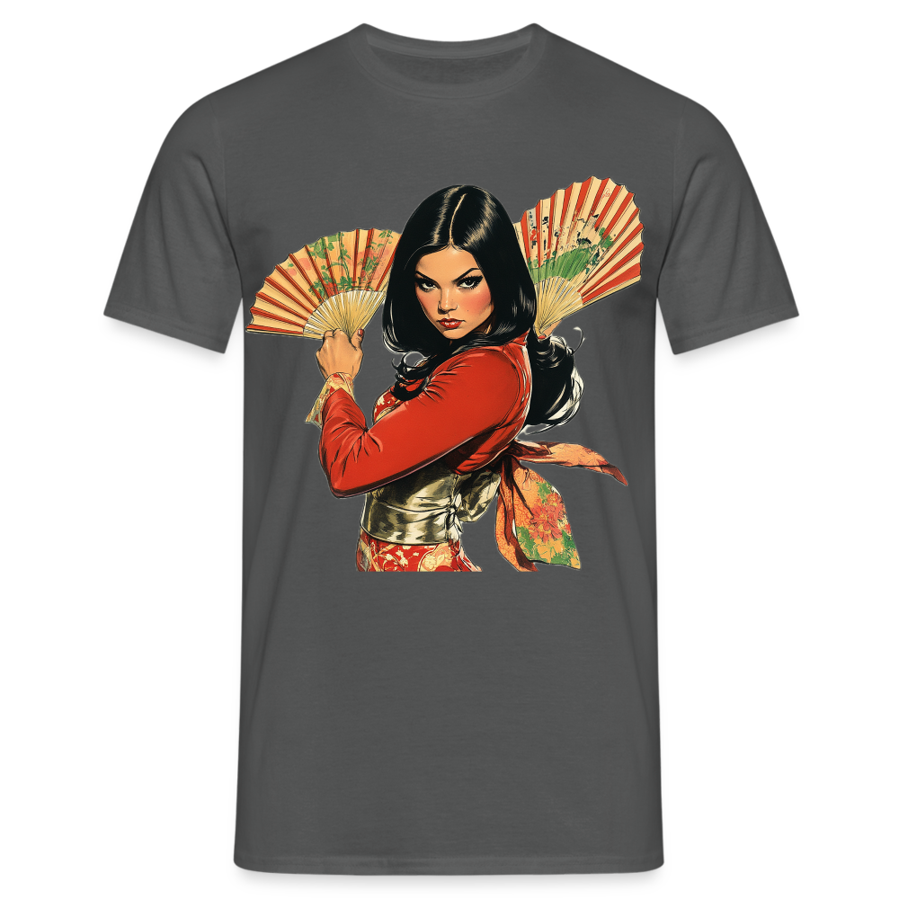 Dansen med Solfjädrar: Vindens krigare, T-shirt herr - kolgrå