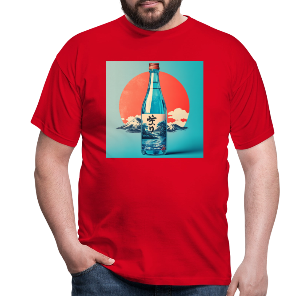 Stillhet i glas, T-shirt herr - röd