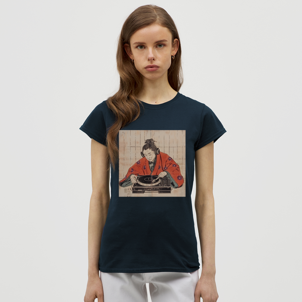 Echo från Edo, T-shirt dam - marinblå