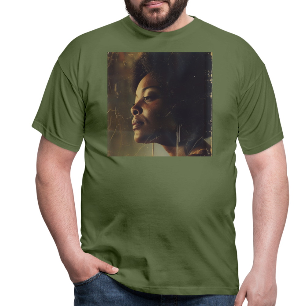 Echoes of Blue, T-shirt herr - Militärgrön