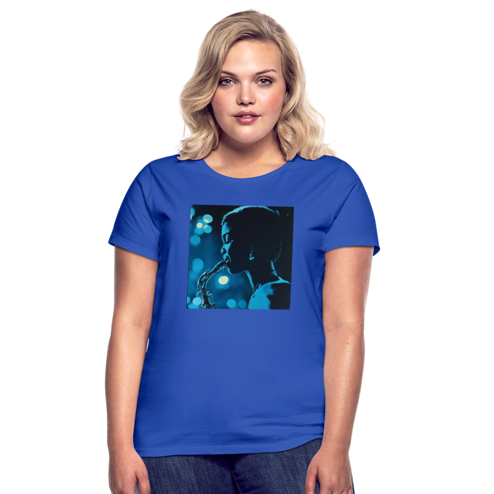 Blå toner i skymningen, T-shirt dam - royalblå