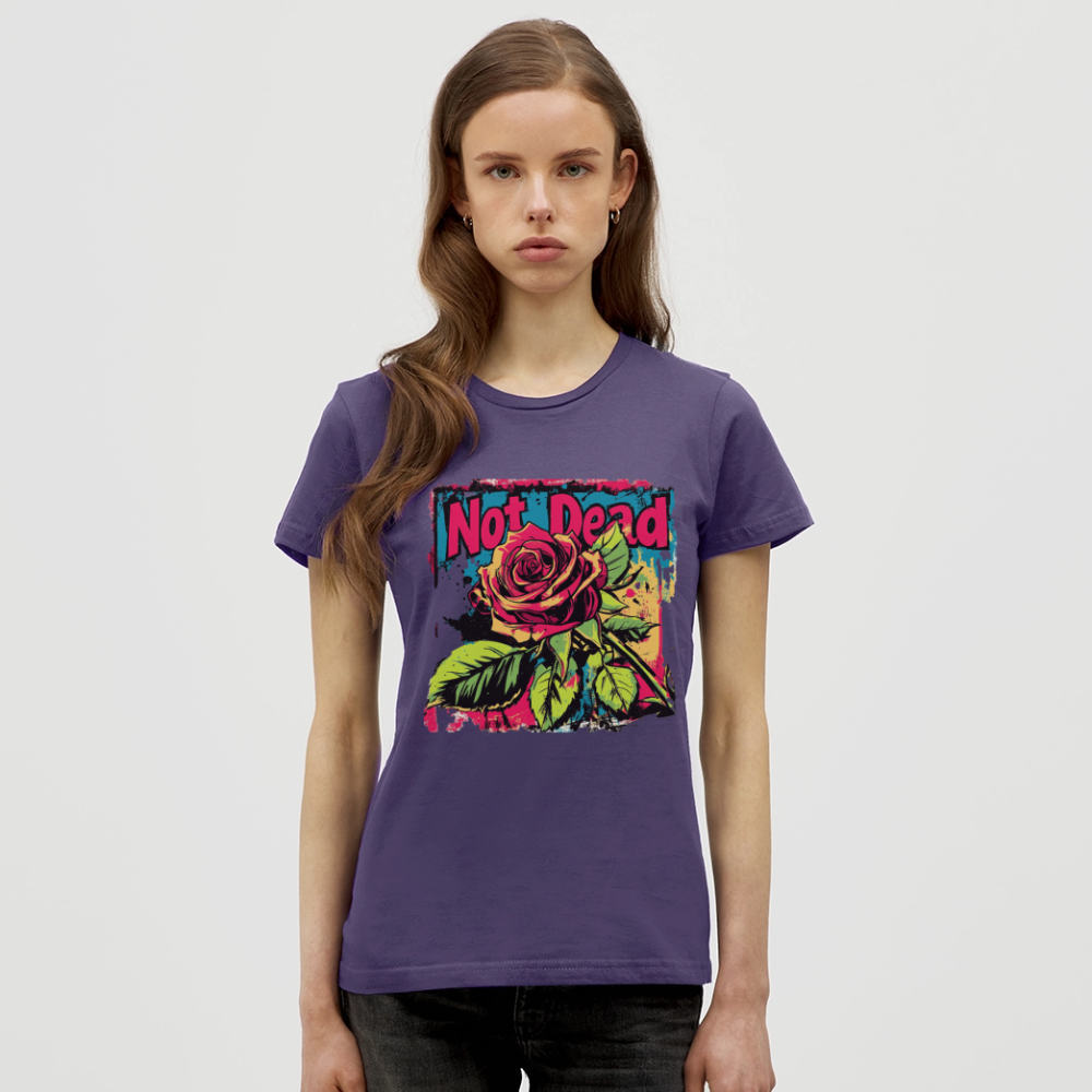 Den Eviga Rosen, T-shirt dam - mörklila