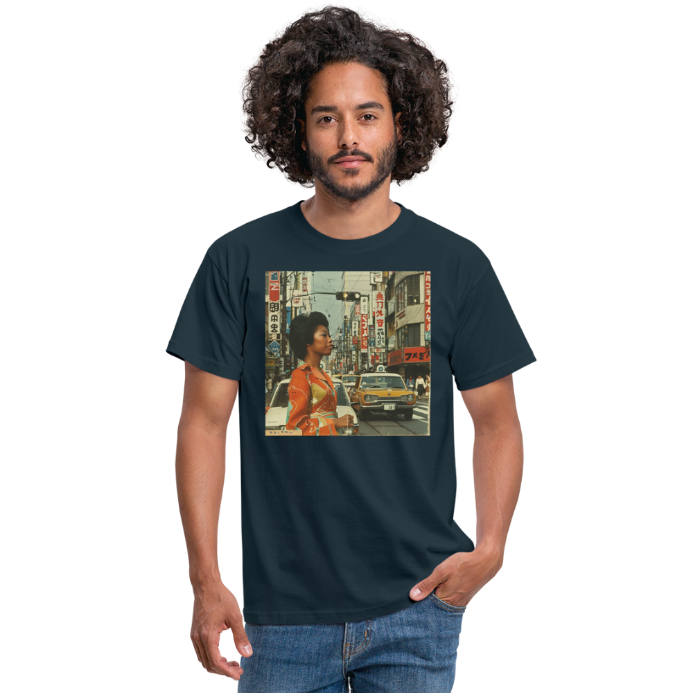 Yumi Sakamoto, T-shirt herr - marinblå