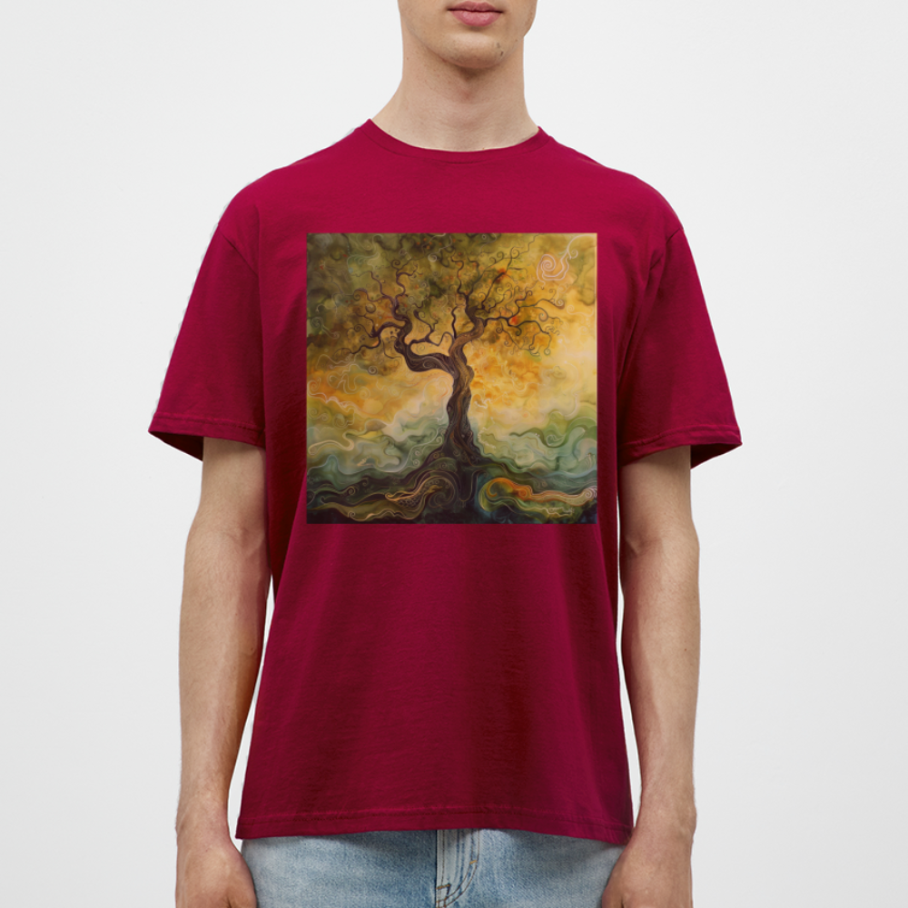 Trädets visdom, T-shirt herr - tegelröd