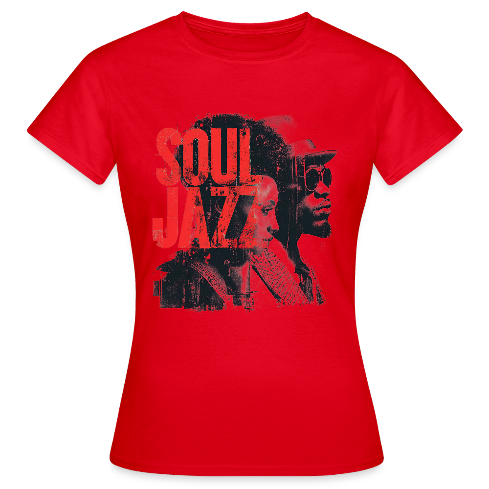 The Essence of Soul Jazz, T-shirt dam - röd