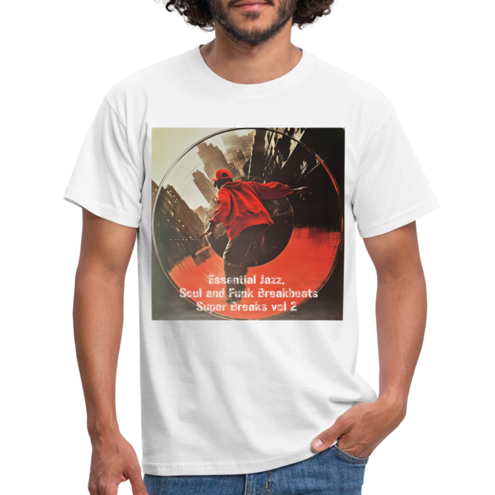 Super Breaks vol 2, T-shirt herr - vit