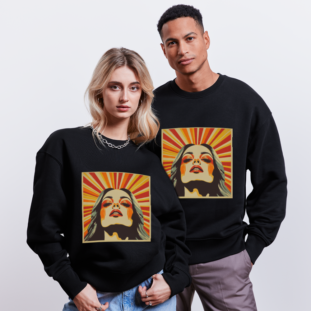 Sun Girl, Ekologisk oversizetröja RADDER unisex från Stanley/Stella - svart