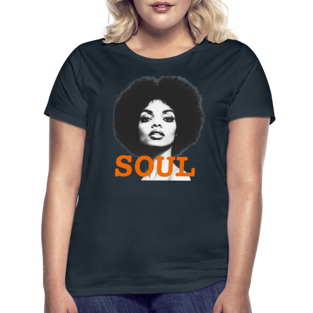 Soul PWR, T-shirt dam - marinblå