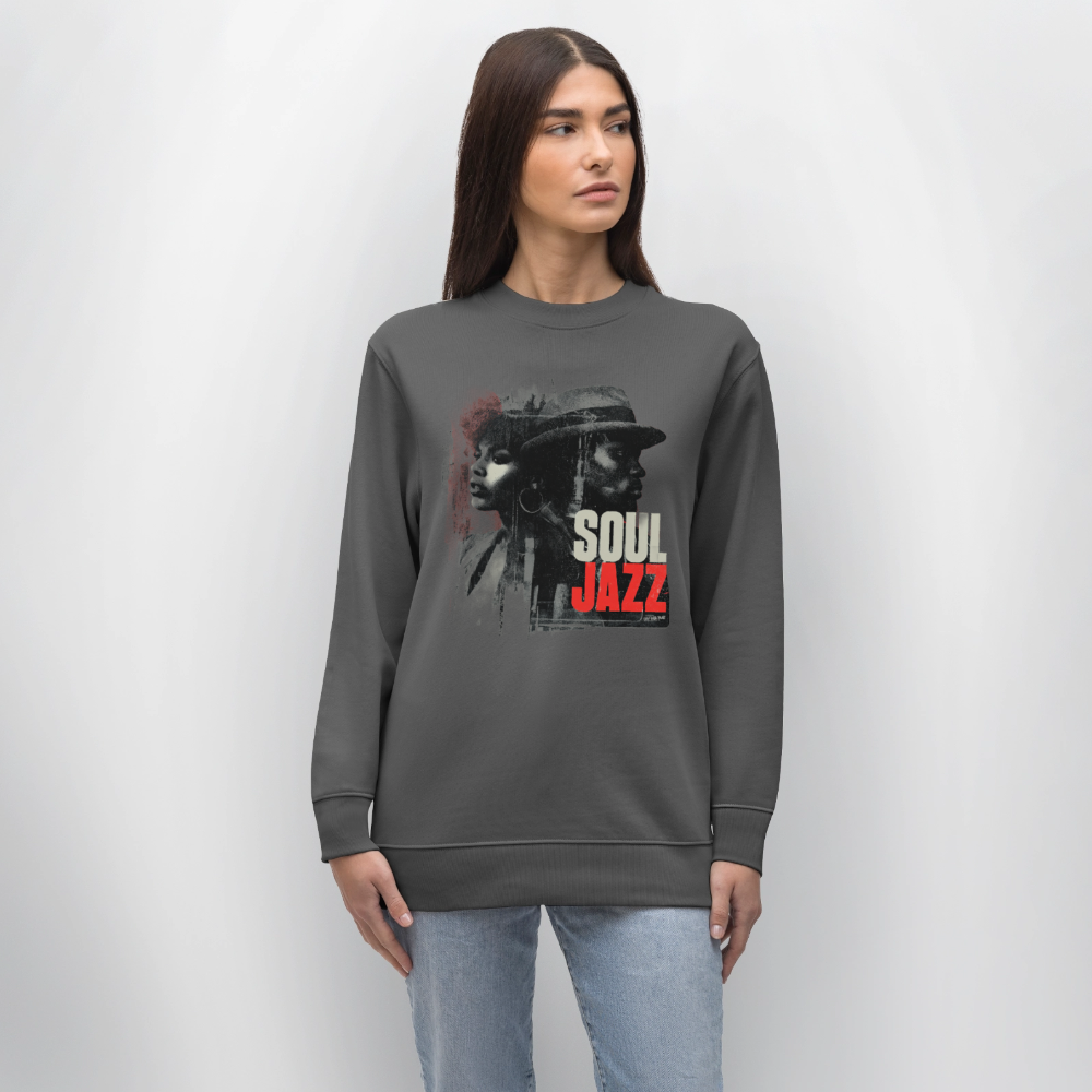 Soul Jazz Experience, Ekologisk sweatshirt CHANGER unisex från Stanley/Stella - kolgrå