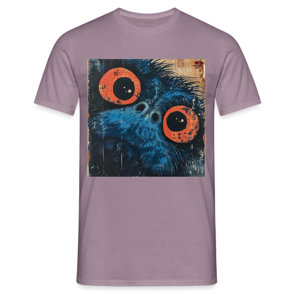 Den blå vännen, T-shirt herr - lilagrå