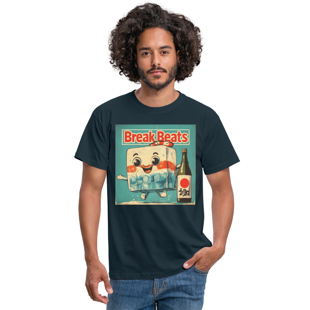 Nippon Break Beats, T-shirt herr - marinblå