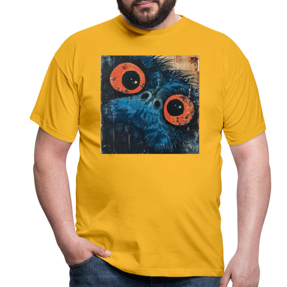 Den blå vännen, T-shirt herr - gul