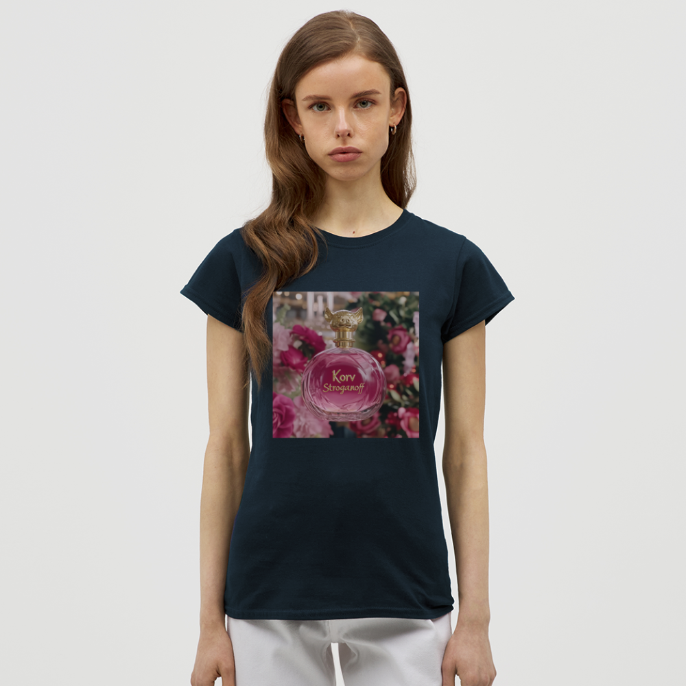 Eau de Toilette, T-shirt dam - marinblå