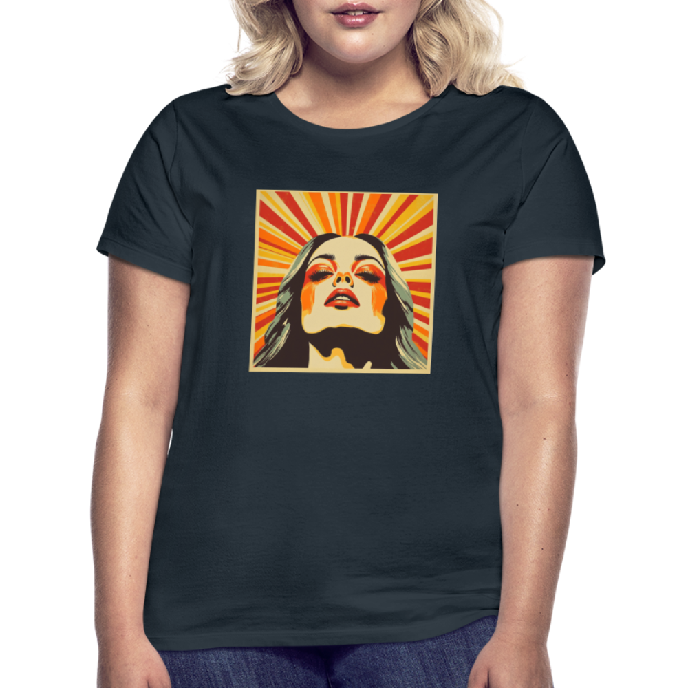 Sun Girl, T-shirt dam - marinblå