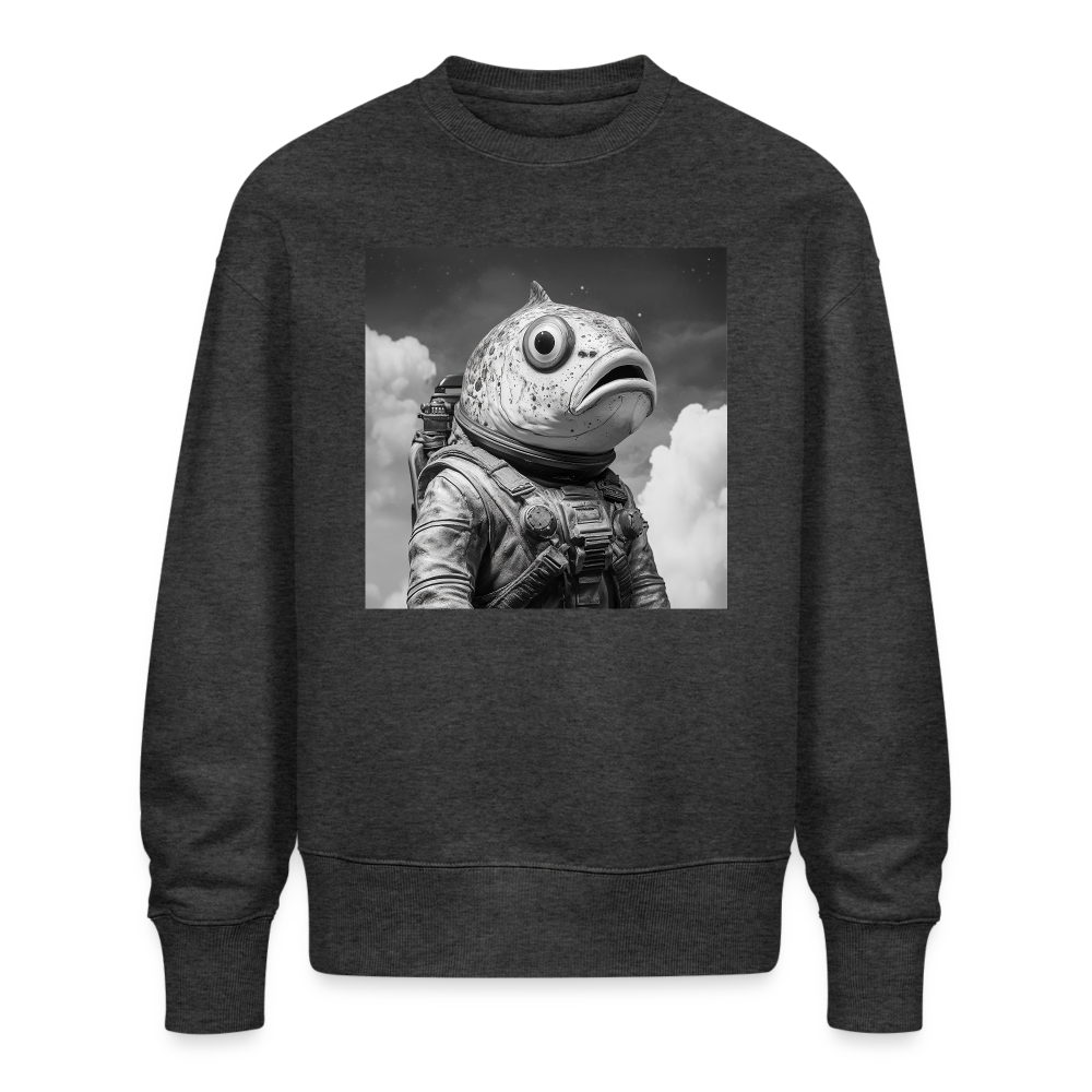 En ensam simtur i universum, Ekologisk oversizetröja RADDER unisex från Stanley/Stella - mörkgråmelerad